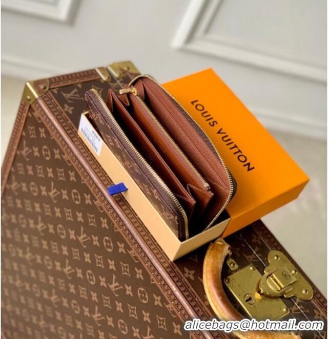 Grade Design Louis Vuitton Zippy Wallet in Monogram Origine Canvas Dark Chocolate M27683 2026