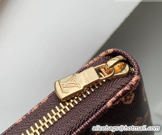 Grade Design Louis Vuitton Zippy Wallet in Monogram Origine Canvas Dark Chocolate M27683 2026