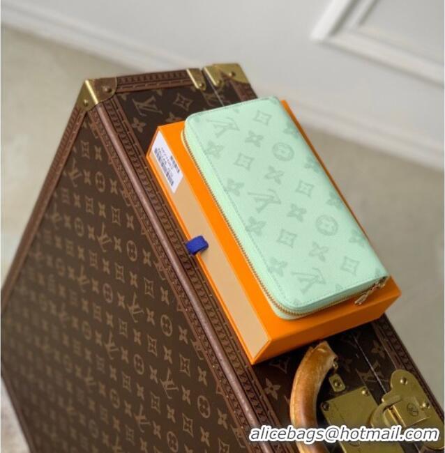Cheapest Louis Vuitton Zippy Wallet in Monogram Origine Canvas Asnières Green M27683 2026