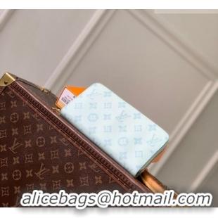 Best Price Louis Vuitton Zippy Wallet in Monogram Origine Canvas Blue Courrier M27683 2026