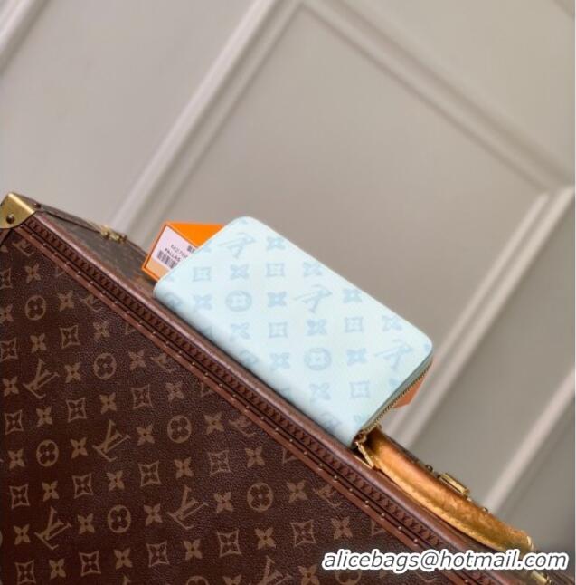 Best Price Louis Vuitton Zippy Wallet in Monogram Origine Canvas Blue Courrier M27683 2026