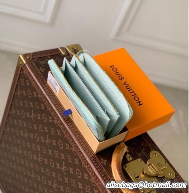 Best Price Louis Vuitton Zippy Wallet in Monogram Origine Canvas Blue Courrier M27683 2026