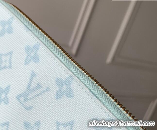 Best Price Louis Vuitton Zippy Wallet in Monogram Origine Canvas Blue Courrier M27683 2026