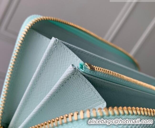 Best Price Louis Vuitton Zippy Wallet in Monogram Origine Canvas Blue Courrier M27683 2026