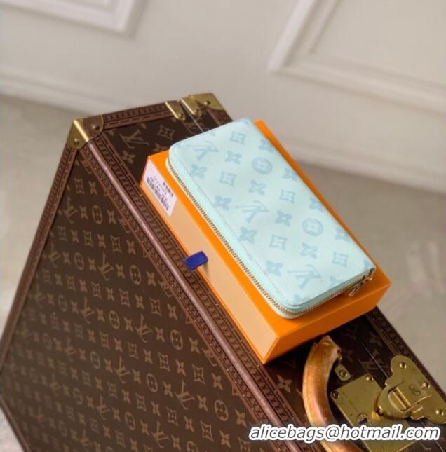 Best Price Louis Vuitton Zippy Wallet in Monogram Origine Canvas Blue Courrier M27683 2026