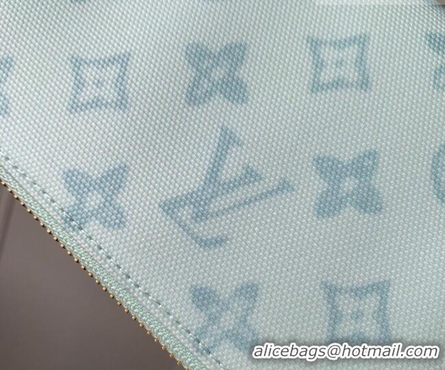 Best Price Louis Vuitton Zippy Wallet in Monogram Origine Canvas Blue Courrier M27683 2026