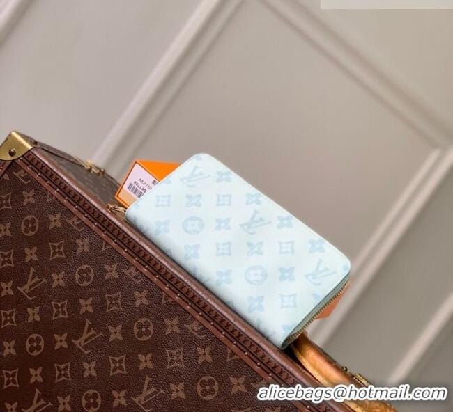 Best Price Louis Vuitton Zippy Wallet in Monogram Origine Canvas Blue Courrier M27683 2026