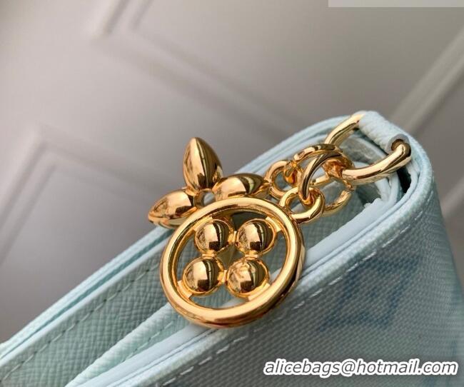 Good Product Louis Vuitton LV Charms Pocket Wallet in Monogram Origine Canvas Blue Courrier M27680 2026