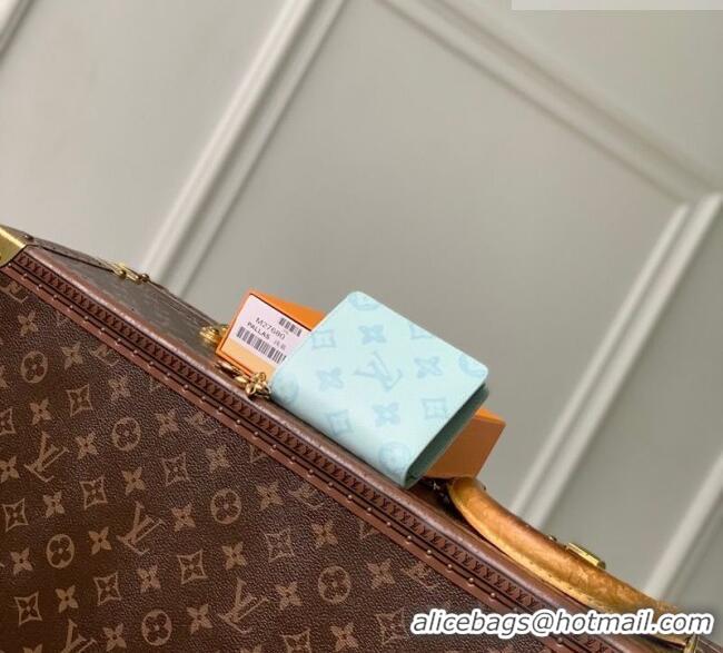 Good Product Louis Vuitton LV Charms Pocket Wallet in Monogram Origine Canvas Blue Courrier M27680 2026