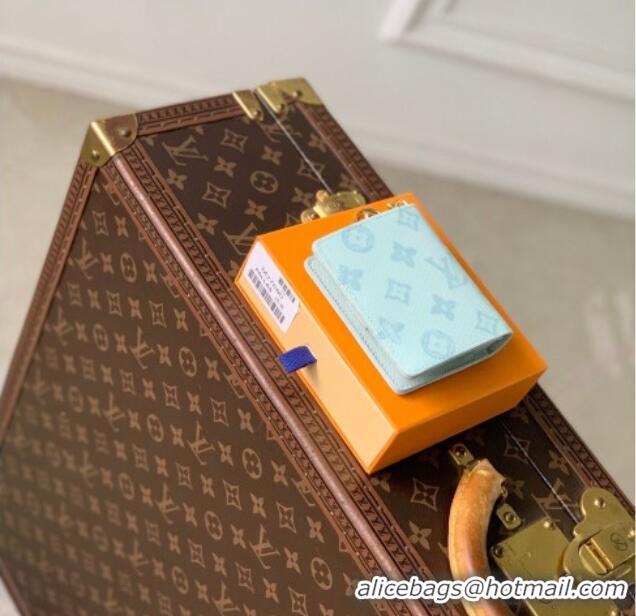 Good Product Louis Vuitton LV Charms Pocket Wallet in Monogram Origine Canvas Blue Courrier M27680 2026