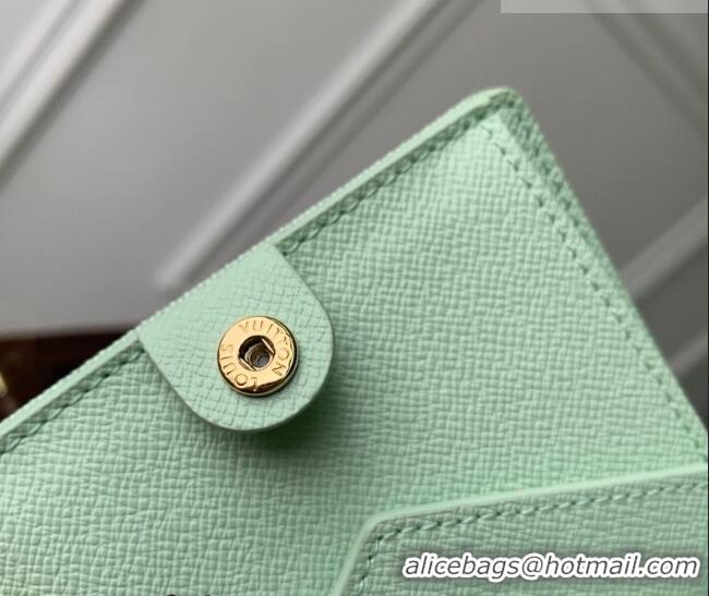 Top Grade Louis Vuitton LV Charms Pocket Wallet in Monogram Origine Canvas Asnières Green M27679 2026