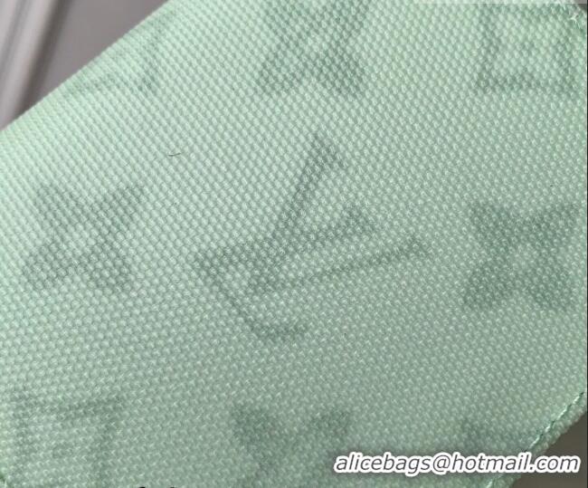 Top Grade Louis Vuitton LV Charms Pocket Wallet in Monogram Origine Canvas Asnières Green M27679 2026