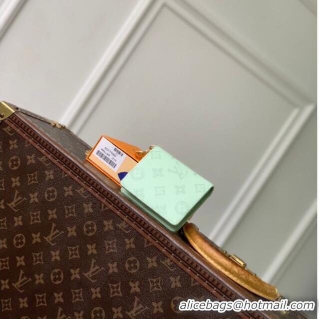 Top Grade Louis Vuitton LV Charms Pocket Wallet in Monogram Origine Canvas Asnières Green M27679 2026
