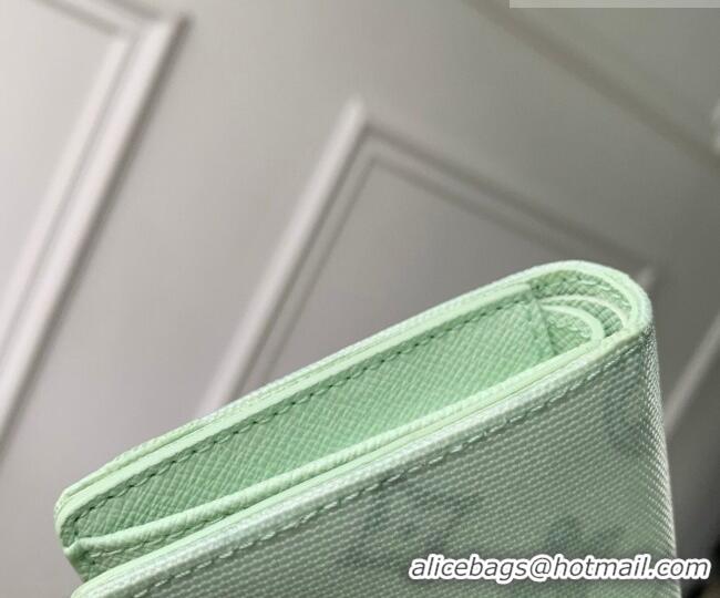 Top Grade Louis Vuitton LV Charms Pocket Wallet in Monogram Origine Canvas Asnières Green M27679 2026