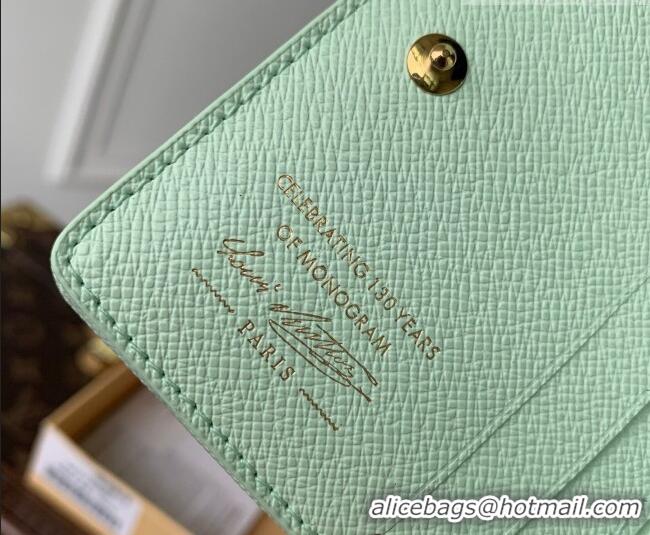 Top Grade Louis Vuitton LV Charms Pocket Wallet in Monogram Origine Canvas Asnières Green M27679 2026