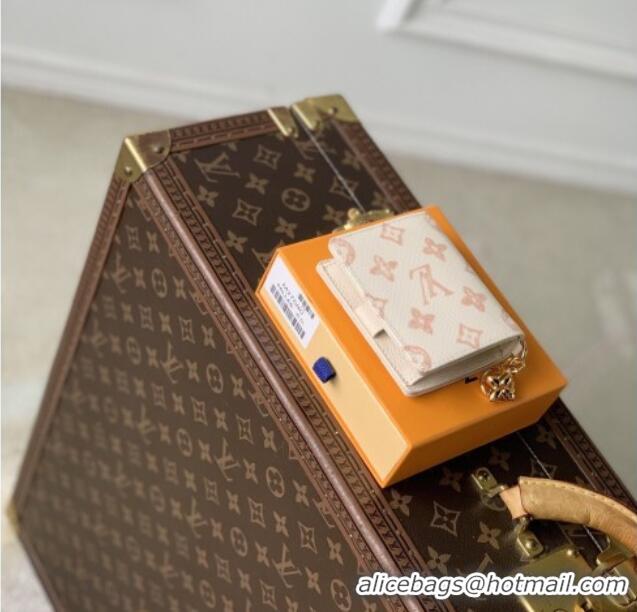 Best Price Louis Vuitton LV Charms Pocket Wallet in Monogram Origine Canvas Beige Linen M27680 2026