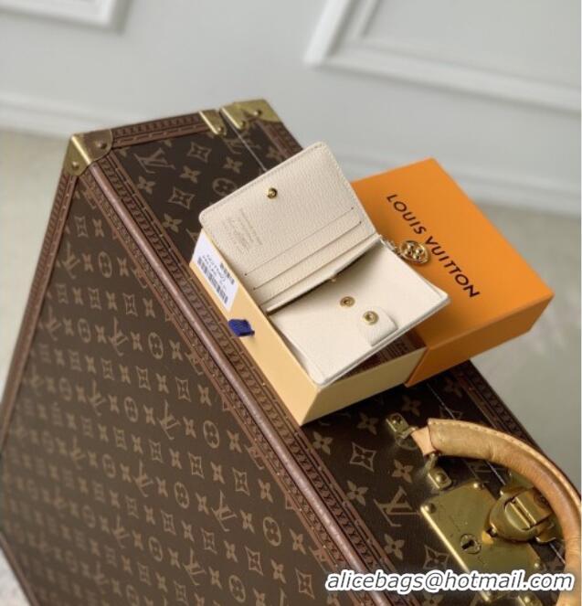 Best Price Louis Vuitton LV Charms Pocket Wallet in Monogram Origine Canvas Beige Linen M27680 2026