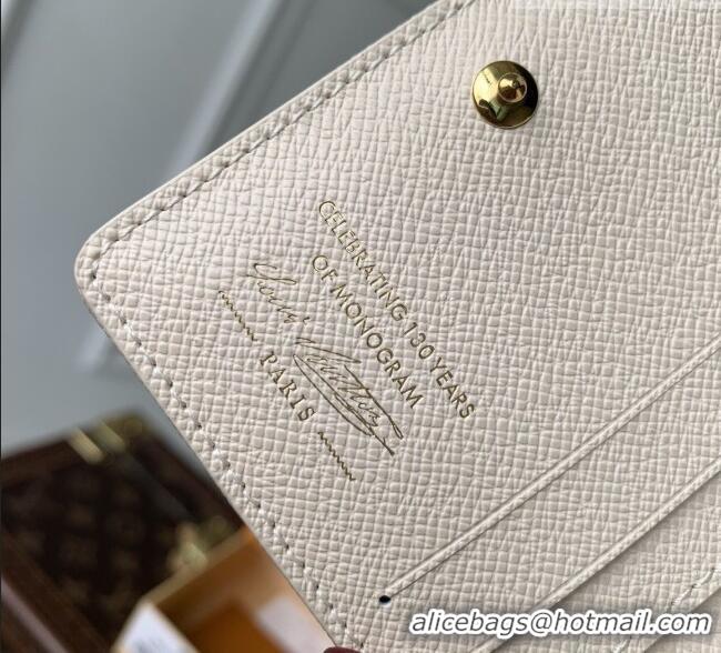 Best Price Louis Vuitton LV Charms Pocket Wallet in Monogram Origine Canvas Beige Linen M27680 2026