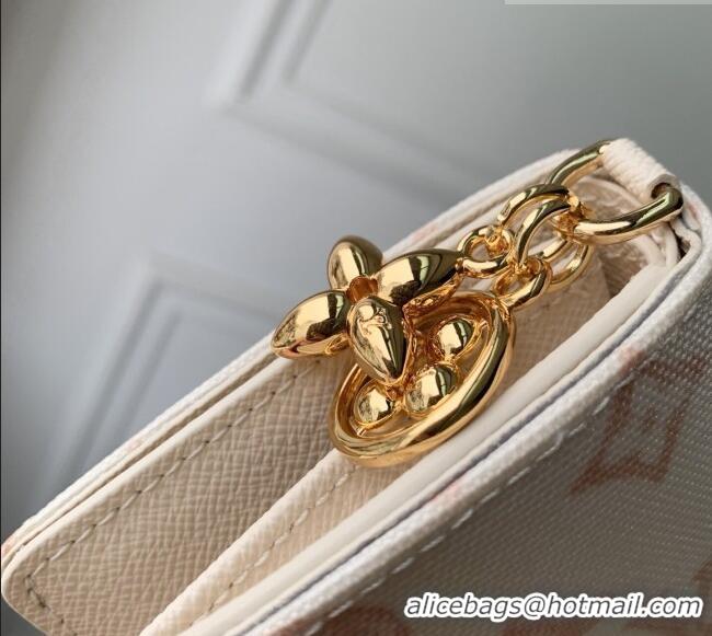 Best Price Louis Vuitton LV Charms Pocket Wallet in Monogram Origine Canvas Beige Linen M27680 2026