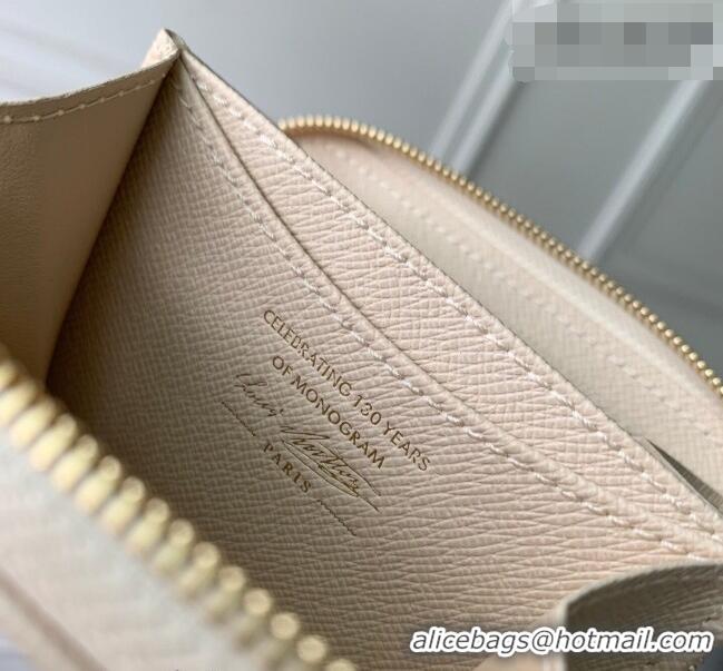 New Fashion Louis Vuitton Zippy Coin Purse Wallet in Monogram Original Canvas Beige Linen M27721 2026