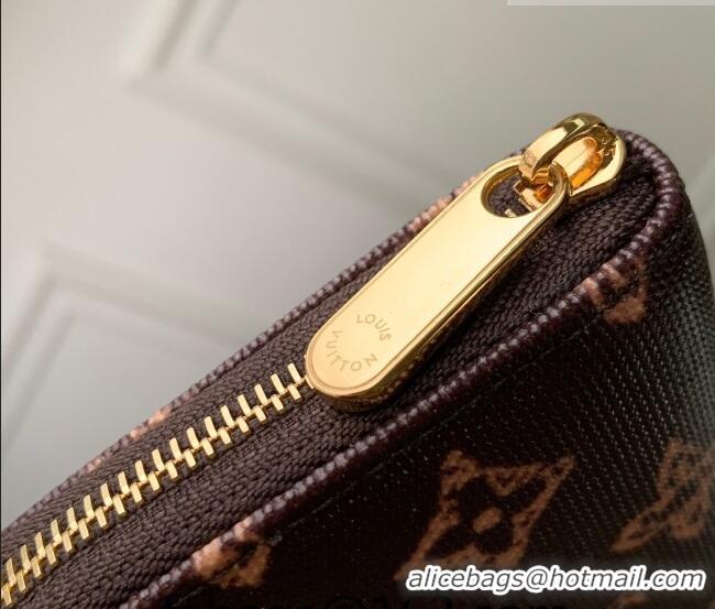 Best Grade Louis Vuitton Zippy Coin Purse Wallet in Monogram Original Canvas Dark Chocolate M27721 2026