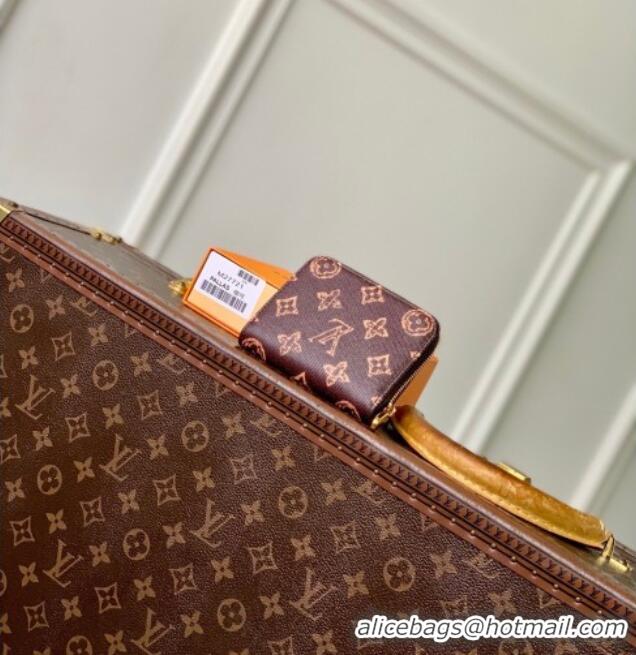 Best Grade Louis Vuitton Zippy Coin Purse Wallet in Monogram Original Canvas Dark Chocolate M27721 2026