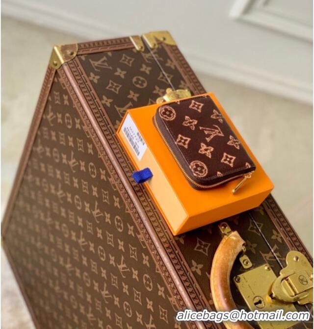 Best Grade Louis Vuitton Zippy Coin Purse Wallet in Monogram Original Canvas Dark Chocolate M27721 2026