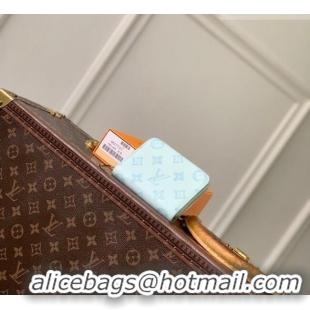 Inexpensive Louis Vuitton Zippy Coin Purse Wallet in Monogram Origine Canvas Blue Courrier M27721 2026