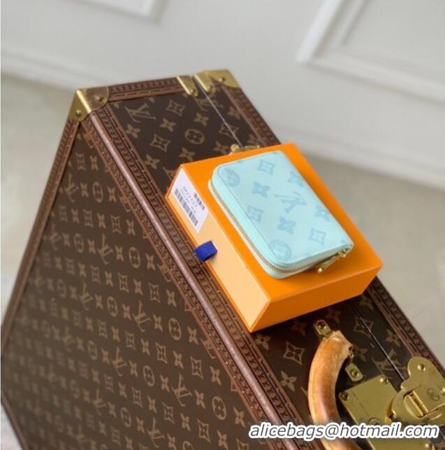 Inexpensive Louis Vuitton Zippy Coin Purse Wallet in Monogram Origine Canvas Blue Courrier M27721 2026