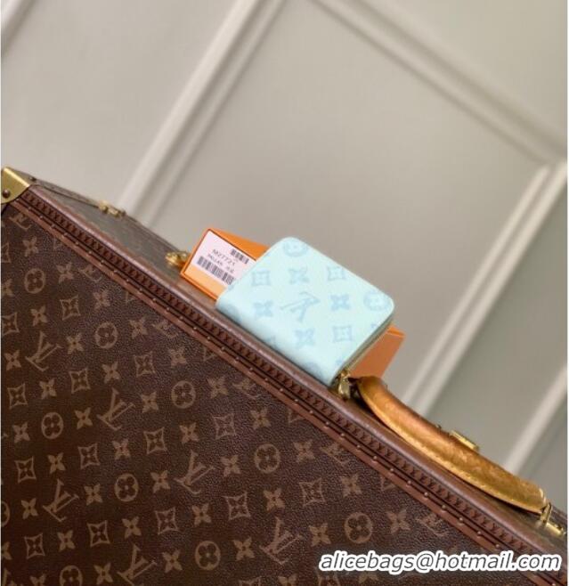 Inexpensive Louis Vuitton Zippy Coin Purse Wallet in Monogram Origine Canvas Blue Courrier M27721 2026
