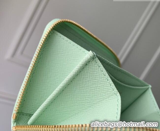 Classic Cheap Louis Vuitton Zippy Coin Purse Wallet in Monogram Origine Canvas Asnières Green M27721 2026