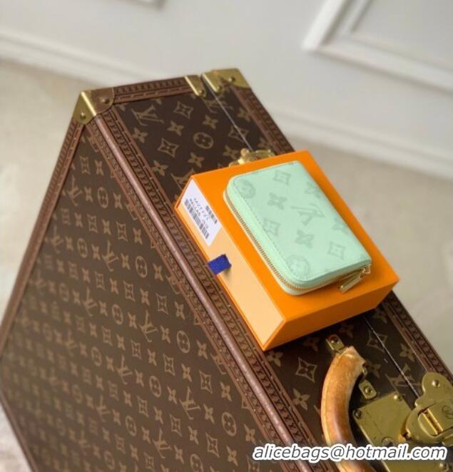 Classic Cheap Louis Vuitton Zippy Coin Purse Wallet in Monogram Origine Canvas Asnières Green M27721 2026