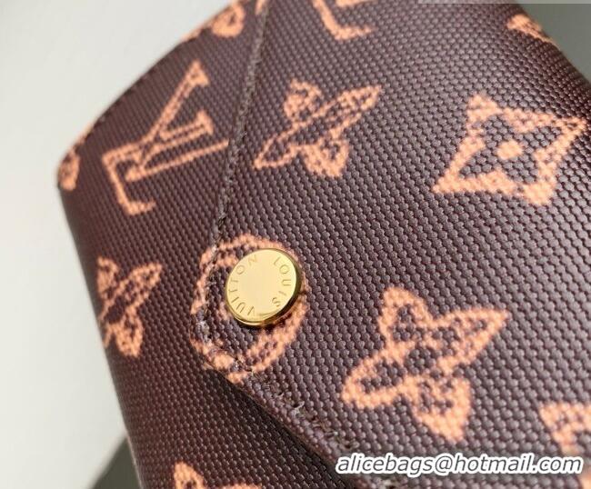 Well Crafted Louis Vuitton Victorine Wallet in Monogram Origine Canvas Dark Chocolate M27681 2026