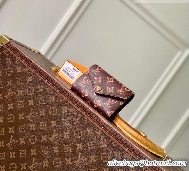 Well Crafted Louis Vuitton Victorine Wallet in Monogram Origine Canvas Dark Chocolate M27681 2026