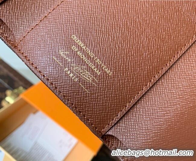 Well Crafted Louis Vuitton Victorine Wallet in Monogram Origine Canvas Dark Chocolate M27681 2026