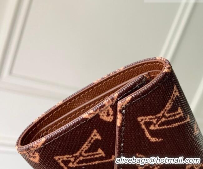Well Crafted Louis Vuitton Victorine Wallet in Monogram Origine Canvas Dark Chocolate M27681 2026