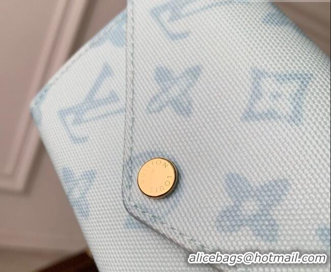 Famous Brand Louis Vuitton Victorine Wallet in Monogram Origine Canvas Blue Courrier M27682 2026