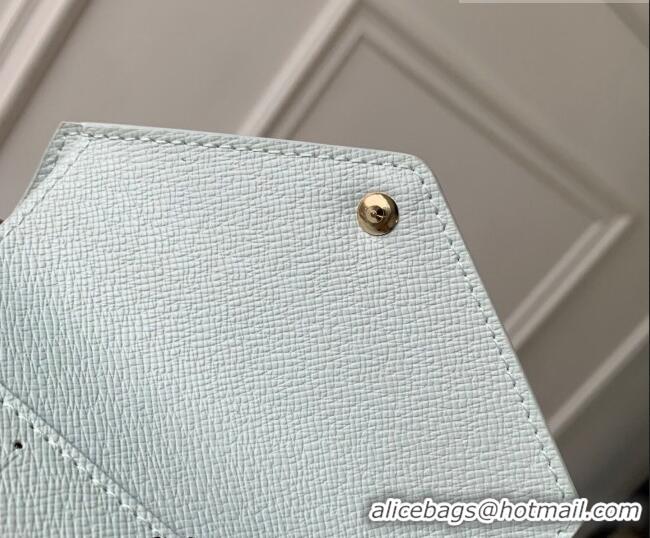 Famous Brand Louis Vuitton Victorine Wallet in Monogram Origine Canvas Blue Courrier M27682 2026