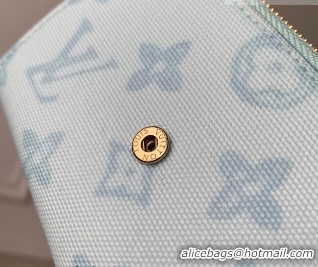 Famous Brand Louis Vuitton Victorine Wallet in Monogram Origine Canvas Blue Courrier M27682 2026