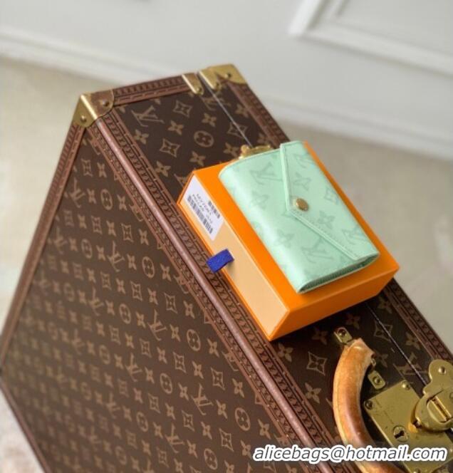 Top Grade Louis Vuitton Victorine Wallet in Monogram Origine Canvas Asnières Green M27681 2026