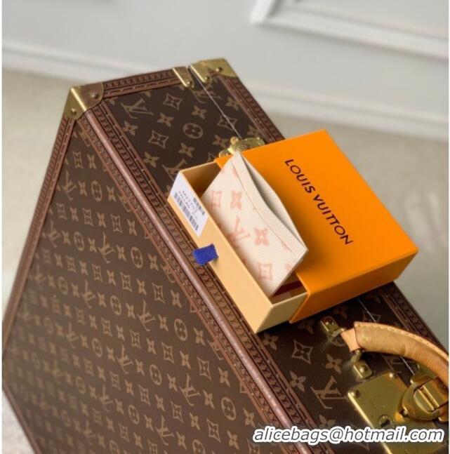 Buy Discount Louis Vuitton Card Holder in Monogram Original Canvas Beige Linen M27753 2026