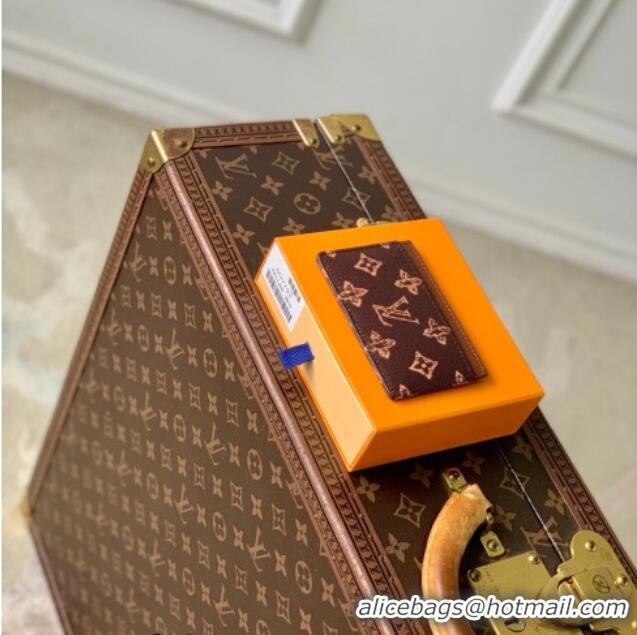 Discount Louis Vuitton Card Holder in Monogram Origine Canvas Dark Chocolate M27753 2026