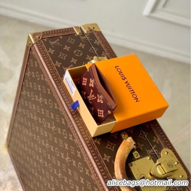 Discount Louis Vuitton Card Holder in Monogram Origine Canvas Dark Chocolate M27753 2026