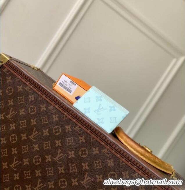 Promotional Louis Vuitton Card Holder in Monogram Origine Canvas Blue Courrier M27753 2026