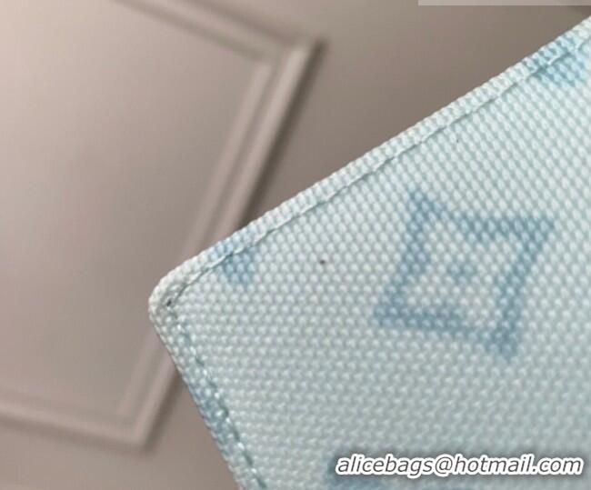 Promotional Louis Vuitton Card Holder in Monogram Origine Canvas Blue Courrier M27753 2026