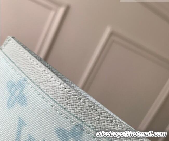Promotional Louis Vuitton Card Holder in Monogram Origine Canvas Blue Courrier M27753 2026