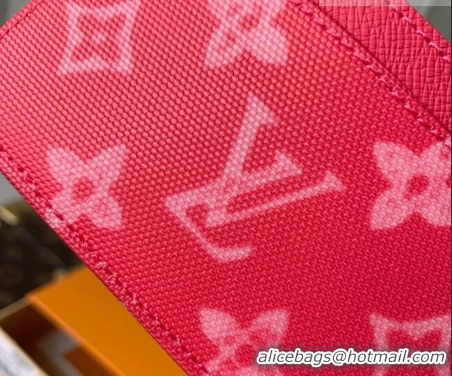 Top Design Louis Vuitton Card Holder in Monogram Origine Canvas Rose Ruban Pink M27754 2026