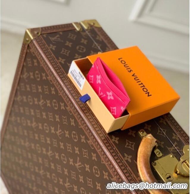 Top Design Louis Vuitton Card Holder in Monogram Origine Canvas Rose Ruban Pink M27754 2026