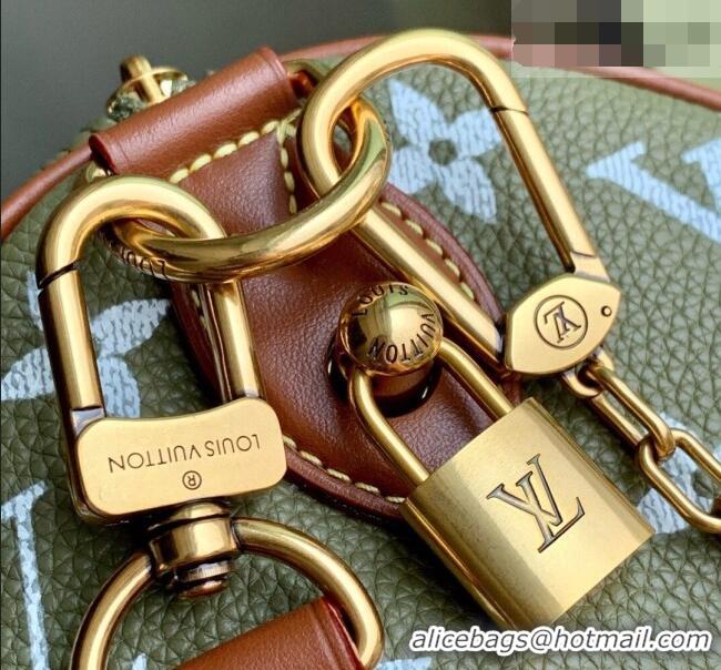 Grade Quality Louis Vuitton Speedy P9 Bandoulière 40 Bag in Calf Leather Green Sencha M15244 2026
