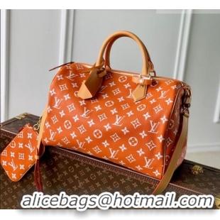 Best Price Louis Vuitton Speedy P9 Bandoulière 40 Bag in Calf Leather M24417 Orange 2026